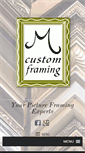 Mobile Screenshot of mcustomframing.com