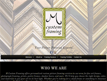 Tablet Screenshot of mcustomframing.com